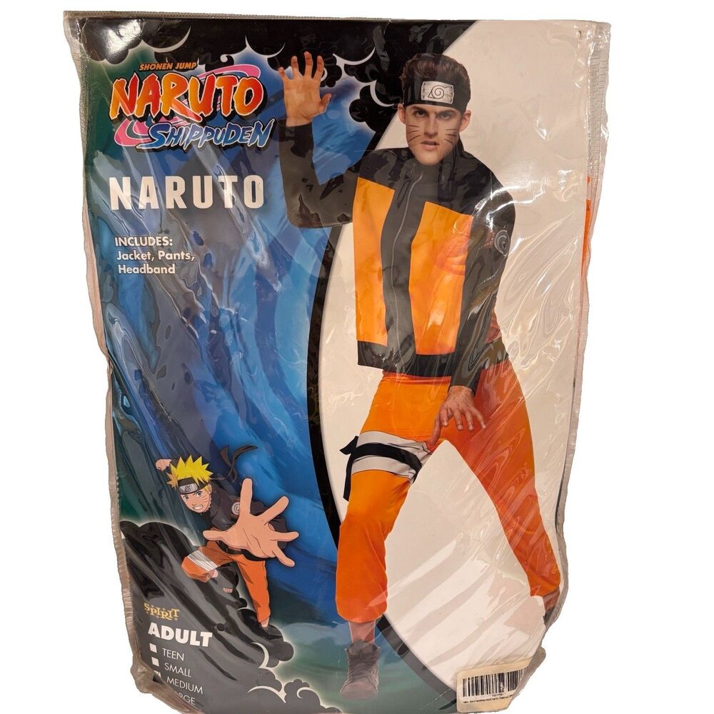 Naruto Shippuden Adult Spirit Halloween Cosplay Costume Size Medium